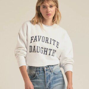 Favorite Daughter THE COLLEGIATE SWEATSHIRT Size L